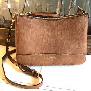 Calvin Klein Brown Leather Purse